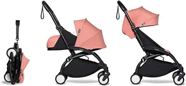 Babyzen Yoyo2 - Cochecito Y Paquete De 0+ Recién Nacidos Incluye Marco Negro Paquete De 6 Colores De Jengibre Y Jengibre Para Recién Nacidos Adecuado Para Niños De Hasta 48.5 Libras