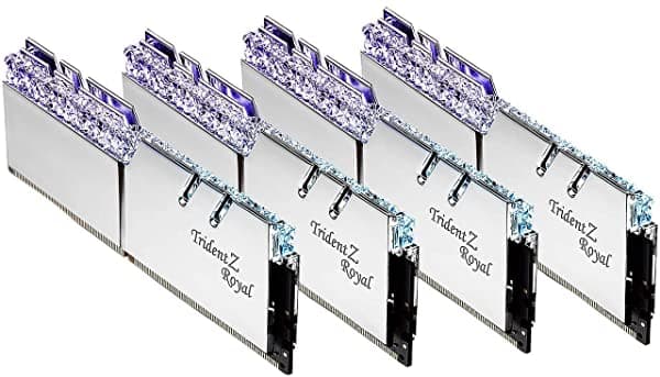 G.Skill Trident Z Royal Series 64Gb (4 X 16 Gb) 288-Pin Ddr4 3200 (Pc4 25600) Desktop Memory Model F4-3200C14Q-64Gtrs