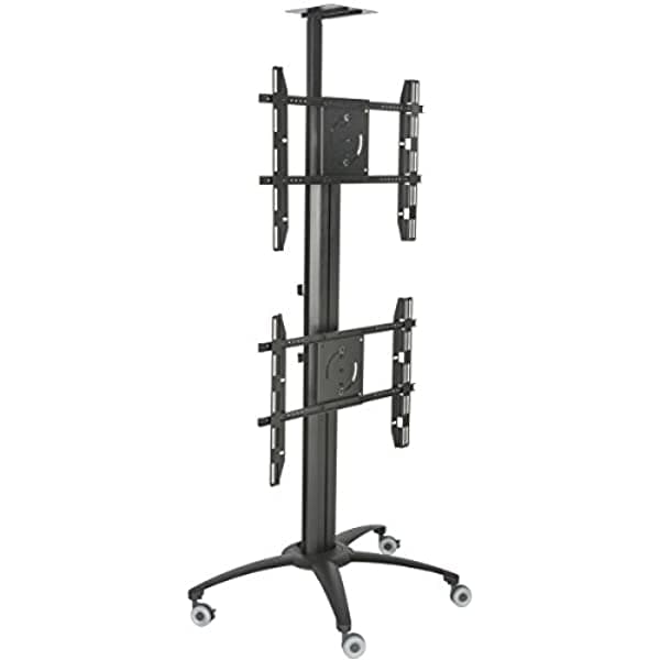 Displays2Go Lpgp36Wb2 Cara Única De Doble Soporte De Tv Cámara Para 30 - 60" Monitores De Visualización Plana Bandeja D2G32405