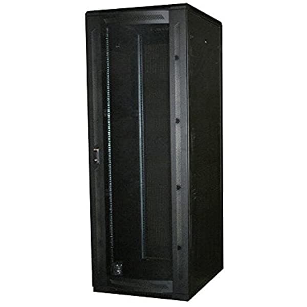 Quest Fabricación Piso Recinto Rack De Servidor Puerta De Malla Ventilado 34 Unidad 5 'X De Ancho X 23" De Profundidad Negro (Fe7019 - 34 - 02) Negro FE7419-34-02