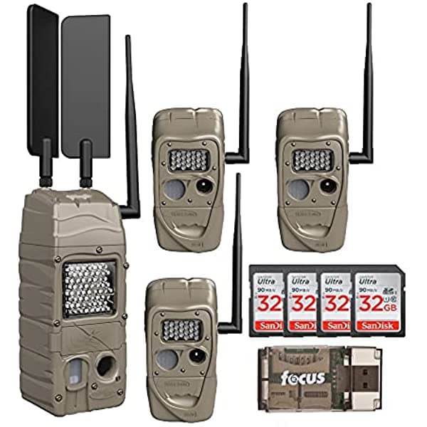 Cuddeback Cuddelink Powerhouse Ir Cell Trail Cámara (Modelo At&T) Essentials Bundle (9 Artículos) J-1521_K15
