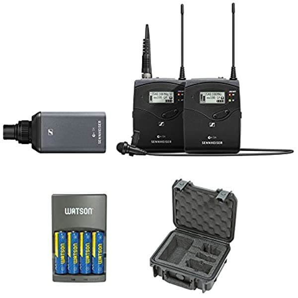 Sennheiser Ew 100 Eng G4 Sistema De Micrófono Inalámbrico Combo A1: (470 A 516 Mhz) Con Skb Iseries Funda Sistema Impermeable Y 4 Horas Rapid Cargador (4 Pilas Recargables Aa) EW 100 ENG G4-A1