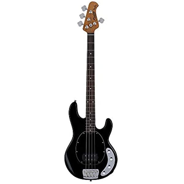 Sterling By Music Man Ray34 - Guitarra Eléctrica De Bajo (4 Cuerdas Color Negro Diapasón De Palisandro) RAY34-BK-R2