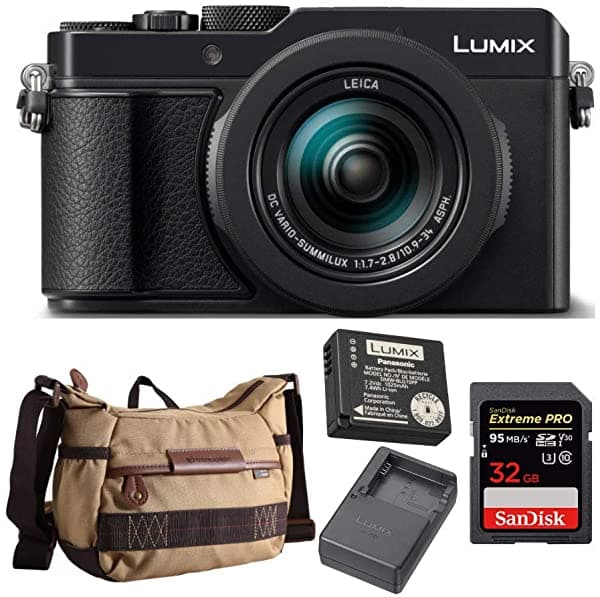 Panasonic Lumix Dmc-Lx100 Ii - Sensor De Cuatro Tercios (217 Mp 0.945 - 2.953 In Con Batería Y Cargador Panasonic Dmw-Zstrv) DC-LX100M2