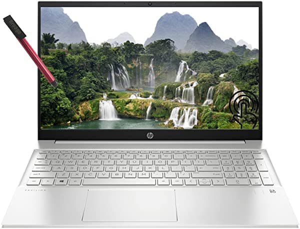 HP Pavilion 15 Notebook Pantalla Táctil FHD de 15.6" 8 Núcleos AMD Ryzen 7 5700U (supera al i7-1165G7) 16GB DDR4 RAM 512GB PCIe SSD WiFi 6 Bluetooth 5.0 Teclado Retroiluminado Windows 10 64GB Flash Stylus