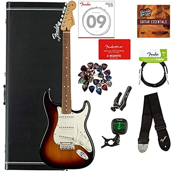 Fender Player Series Strat Bundle con Estuche Rígido 0144503500-COMBO-DLX
