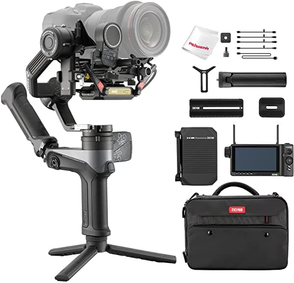 Zhiyun Weebill 2 Pro+ Estabilizador Gimbal de 3 Ejes para Cámaras DSLR y Sin Espejo de 2.88 Pulgadas Pantalla Táctil con Transmisor de Imagen AI Motor de Control de Enfoque/Zoom 2.0 y Controlador Visual MasterEye VC100 Zhiyun Weebill 2 Pro Plus