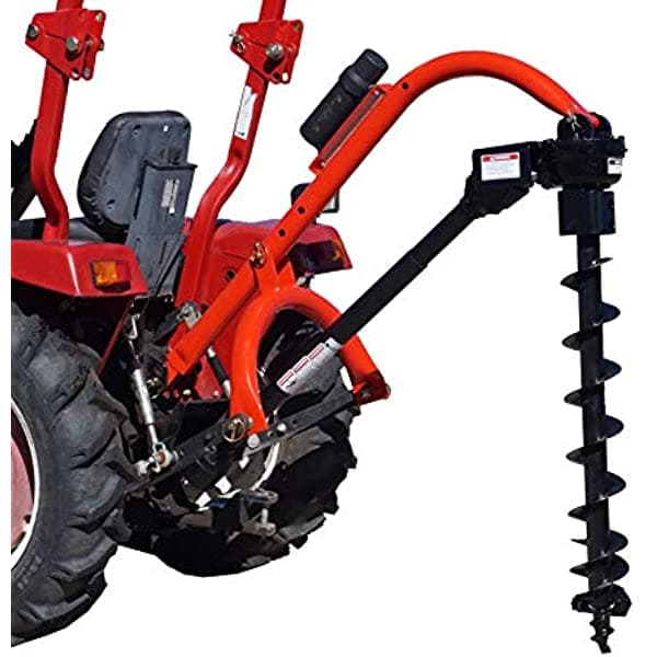 Tool Tuff Pole-Star 650 3-Pt Tractor Excavadora 3 Puntos Post con Auger Opcional Combos 6" 9" & 12" de Diámetro