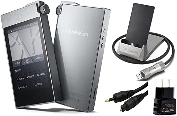 Astell & Kern Ak100Ii Reproductor De Audio Digital De Alta Resolución Con Audio Cargador De Pared Extrema Pem11 Usb Docking Station Conexión De Audio Óptico Kit ak100ii-docking kit