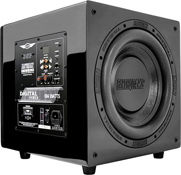 Earthquake Sound Minime Dsp P-12 - Subwoofer De 12 Pulgadas Con Control Dsp Y Tecnología De Radiador Pasivo Slaps