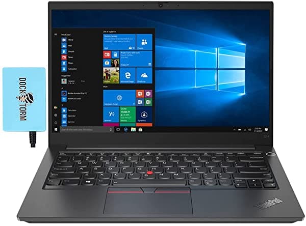 Lenovo Thinkpad E14 Gen 2 - Laptop Para El Hogar Y La Empresa (Intel I7-1165G7 De 4 Núcleos 32 Gb De Ram 512 Gb Pcie Ssd Intel Iris Xe 14.0" 60Hz Touch Full Hd (1920X1080) Huella Dactilar Win 11 Pro) Con Dockztorm Hub