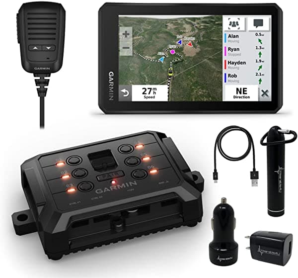 Garmin Tread Powersport Navegador Offroad Con Radio De Viaje Grupal Con Caja De Interruptor Digital Garmin Powerswitch Y Paquete De Alimentación Wearable4U