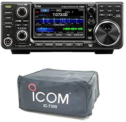 Icom Ic-7300 - Transceptor De Pantalla Táctil (100 W Hf/50 Mhz Sdr Con Ajuste Personalizado Gigaparts/Icom Ic-7300) ZIC-7300-DUSTCOVER