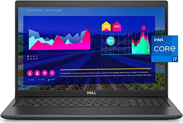 Laptop Dell Business Latitude 3520 2021 Pantalla Retroiluminada Fhd Ips De 15.6 Pulgadas I7-1165G7 32 Gb De Ram Ssd De 1 Tb Cámara Web Wifi 6 Usb-C Hdmi Win 10 Pro