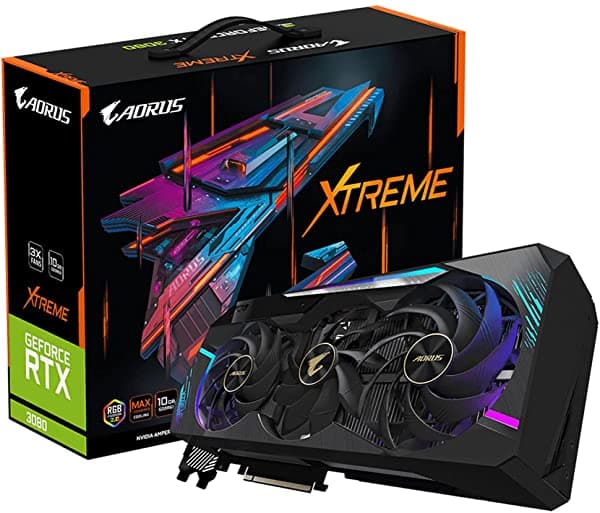 Gigabyte Tarjeta Gráfica Aorus Geforce Rtx 3080 Xtreme 10G (Rev2.0) Refrigeración Máxima Cubierta Lhr 10 Gb 320 Bits Gddr6X Gv-N3080Aorus X-10Gd Rev2.0