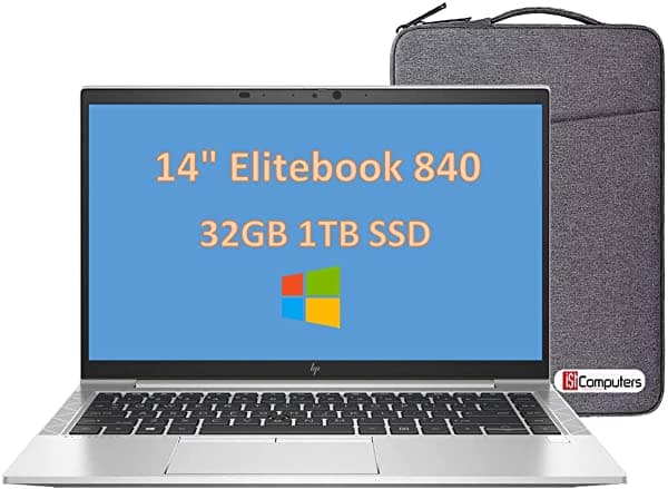 2021 Hp Elitebook 840 G7 14" Fhd (1920 X 1080) Laptop De Negocios (Intel Quad-Core I5-10210U 32Gb Ddr4 Ram 1Tb Pcie Sssd) Huella Digital Retroiluminada 2 X Thunderbolt Wi-Fi 6 Windows 10 Pro Ist Cable Hdmi Elitebook 840 G7 Business Laptop