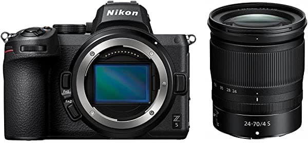 Nikon Z5 - Cuerpo de Cámara Sin Espejo Full Frame Lente Nikkor Z 24-70mm f/4 S