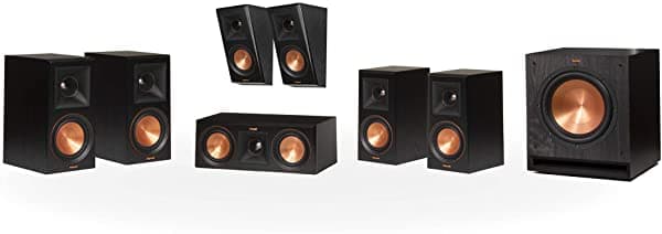 Klipsch Sistema De Cine En Casa Dolby Atmos Rp-600M 5.1.2 - Ébano WWS60M512E