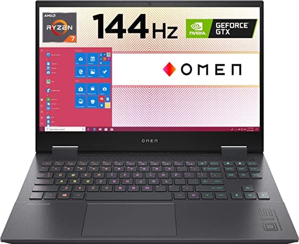 Hp Omen 15.6 "Gaming Laptop Amd Ryzen 7 16 Gb Memoria Nvidia Geforce Rtx 3060 512 Gb Ssd Mica Plata Cm Accesorios