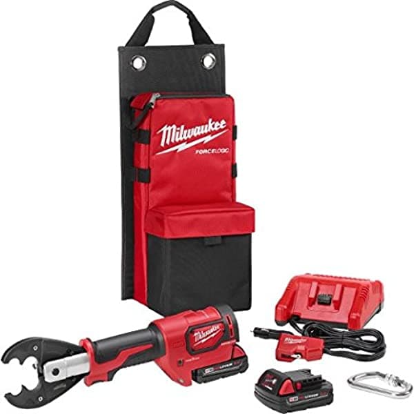 Milwaukee 2678-22O M18 Force Logic 6T Utility Crimping Kit Con Ranuras D3 Y O Fijo Die