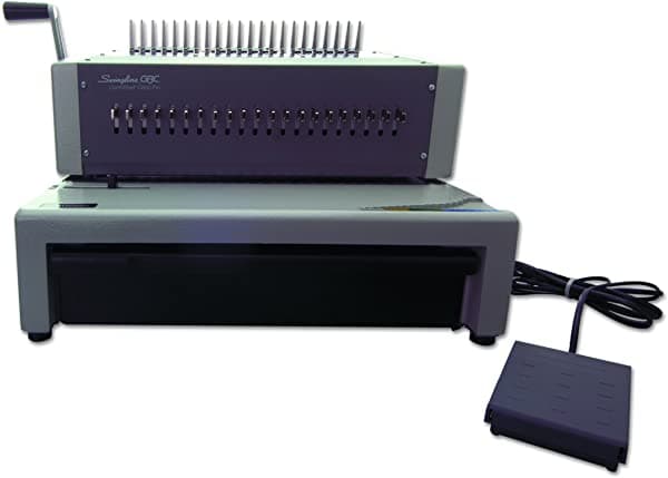 Gbc Máquina De Encuadernación Eléctrica Une 500 Hojas Perforadores 25 Hojas Combbind C800Pro (27170) Gris