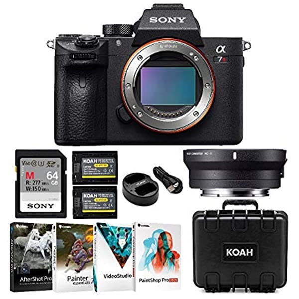 Sony Alpha A7R Iii - Juego De 6 Lentes Sin Espejo (Cuerpo Solamente) Con Adaptador Sigma Mc11 Para Canon Ef ILCE7RM3B_K60