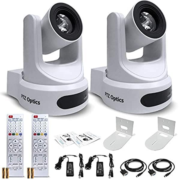 2 Cámaras Ptzoptics 20X-Sdi Gen2 De Transmisión En Vivo (Blanco) (Pt20X-Sdi-Wh-G2) + 2 Soportes Universales De Montaje En Pared (Blanco) - Cámara Doble Y Paquete De Montaje PT20X-SDI-WH-G2_EDI_5