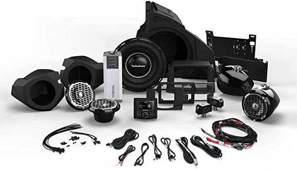 Rockford Fosgate Rzr14-Stage5 1000 W Estéreo Altavoces Delanteros Y Traseros Y Kit De Subwoofer Para Modelos Polaris Rzr Seleccionados (2014-2020)