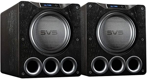 Svs Pb16-Ultra 1500 W 16" Ported Clóset Subwoofers - Par (Negro Chapa De Roble) PB16ULTBPR