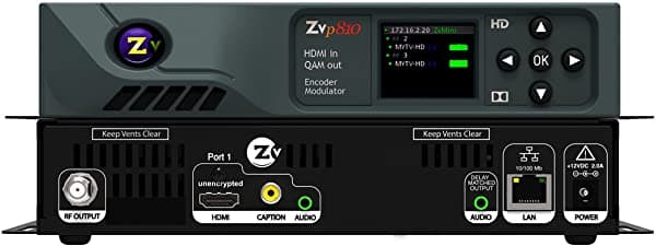 Zeevee Zvpro810 Vídeo Hd Distribución Qam Modulador Través De Cable Coaxial 1080P