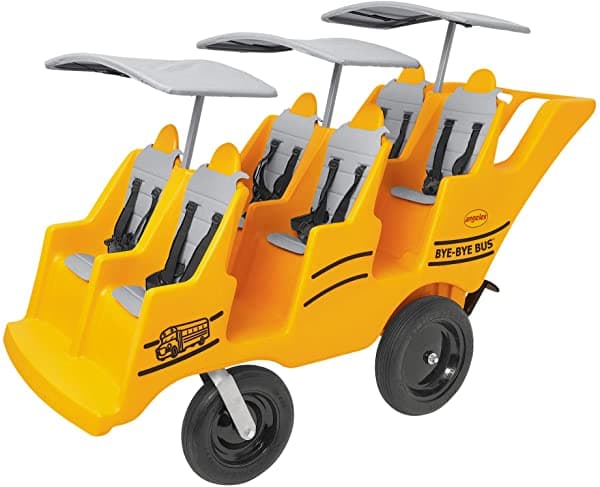 Children's Factory Angeles 6 Pasajeros Que Nunca Se Desinflan "Fat Tire" - Buggy De Despedida De Soltera Cochecito Comercial Para Niños De 6 Asientos Toldo Se Vende Por Separado AFB6400SB