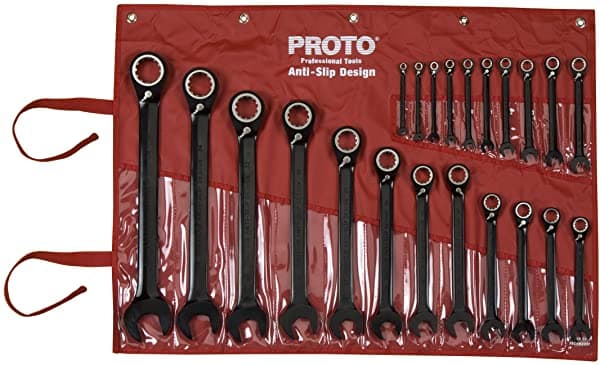 Stanley Proto Jscvm-22S Proto 22 Piezas Black Chrome Combinación Reversible Ratcheting