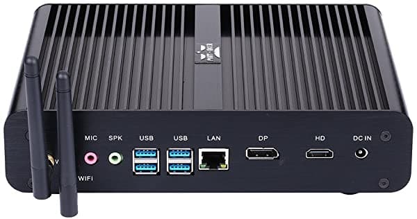 Partaker Mini Pc Sin Ventilador Computadora De Escritorio Intel Core I7 10710U 10ª Generación De 6 Núcleos Cpu De 16G Ram 512G Ssd 1Tb Hdd Windows 10 Pro Pantalla 4K Hdmi Dp Carcasa De Aleación De Aluminio B7-I7 10710U-16G512G1TB