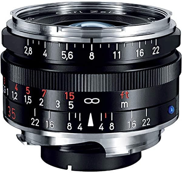 Zeiss Ikon C Biogon T Zm 2.8/35 Wide-Angle Camara Lente Para Leica M-Mount Rangefinder Cameras Black (1486-393-L)