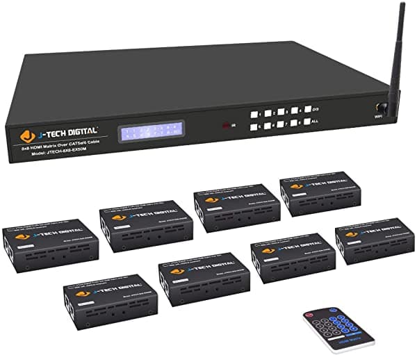 J-Tech - Extensor De Matriz Hdmi Digital JTECH-8X8-EX50M