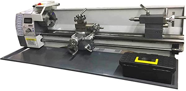 Techtongda Torno De Metal De Precisión De 8 X 31 Pulgadas Torno De Banco De Velocidad Variable De 900 W Motor Sin Escobillas Mini Torno De Madera De 110 V