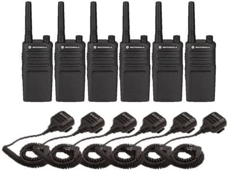 Paquete De 6 Radios Motorola Rmu2040 Con Micrófonos De Altavoz