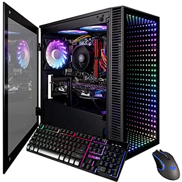 Computer Upgrade King Computadora De Escritorio Para Juegos Mini Pc Continuum (Nvidia Geforce Rtx 3070 8Gb Procesador Amd Ryzen 7 5700X De 8 Núcleos 32 Gb De Ram 1 Tb Nvme Ssd 650 W Psu Ac Wifi Windows 11 Home) Pequeña Computadora Rgb Gamer DT-CU-0051-CUK-040