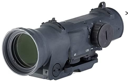 Elcan Armament Technology - Mira Telescópica Táctica Specterdr De 0.059 X 0.236 X 1.654 In Mira Óptica De Doble Función Con Retícula Balística Iluminada Cx5455 5.56 Con Soporte Integral A.R.M.S. Picatinny Color Negro DFOV156-C1