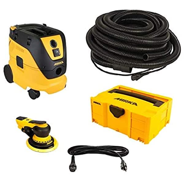 Mirka Deros Mid650-912-5 Sistema De Lijado Eléctrico Sin Polvo De 6"