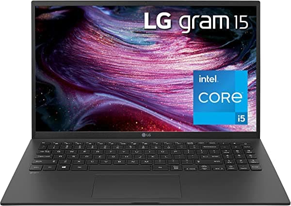 Lg Gram 15Z90P - 15.6 Pulgadas Full Hd Ips (1920 X 1080) Portátil Ultraligero Con Cpu Intel Core I5-1135G7 De 11.ª Generación 8 Gb De Ram 512 Gb Ssd Batería De Hasta 21 Horas Thunderbolt 4 Negro - 2021 15Z90P-K.ARB6U1