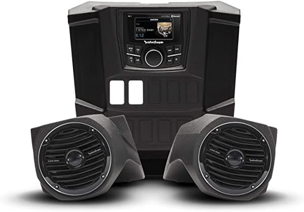 Rockford Fosgate Rngr-Stage2 - Kit De Altavoces Estéreo Y Delanteros Inferiores Para Modelos Polaris Ranger 2015-2018