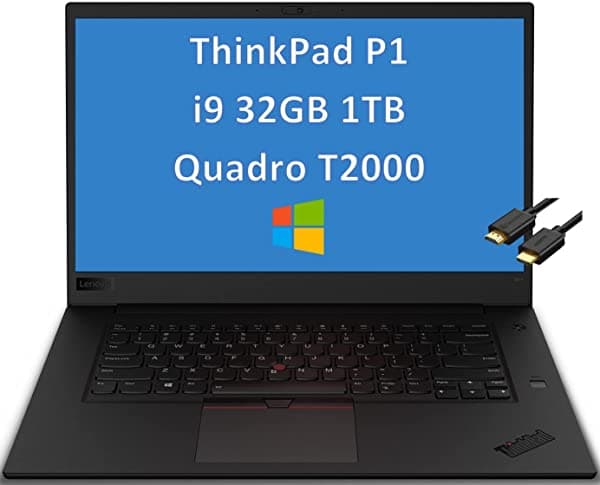 Lenovo Thinkpad P1 Gen 3 15.6" 4K Uhd Oled Pantalla Táctil (Intel I9-10885H 32Gb Ram 1Tb Ssd Quadro T2000) Estación De Trabajo Móvil Portátil Huella Digital Retroiluminada Wrt De 3 Años Cable Ist Wi-Fi 6 Win 10/11 Pro