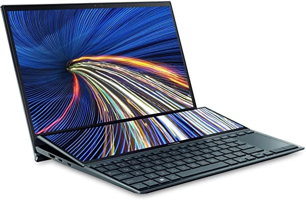 Asus Zenbook Duo 14 Ux482 Pantalla Táctil Fhd De 14 Pulgadas Plataforma Intel Evo Core I5-1155G7 8 Gb De Ram 512 Gb Pcie Ssd Screenpad Plus Windows 10 Home Wifi 6E Celestial Blue Ux482Ear-Eb51T