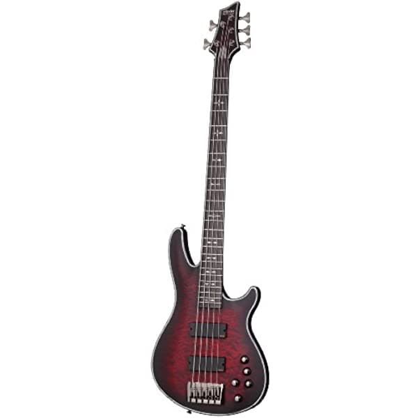 Schecter Hellraiser Extreme-5 Bajo Eléctrico de 5 Cuerdas See-Thru Black Satinado 1919