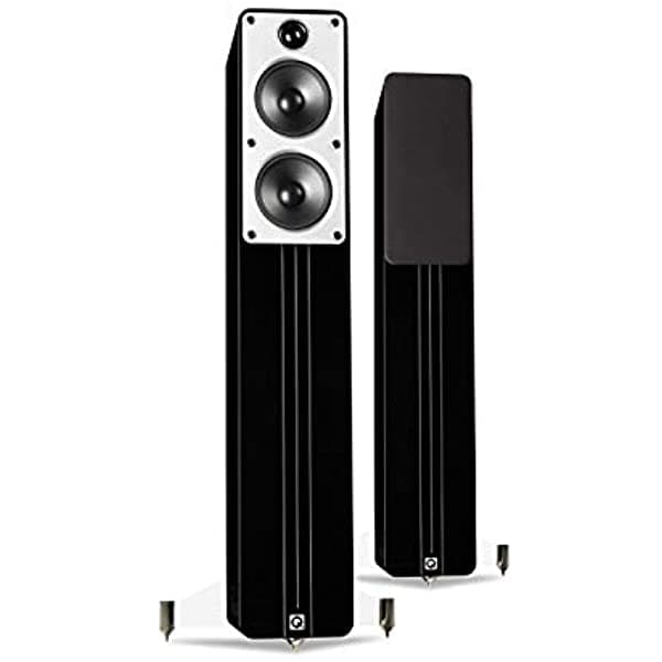 Q Acoustics Q Acústicas Concepto 40 Parlantes Pisos Perspage Par Gloss Black QA2630