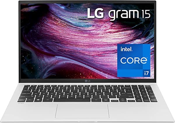 Lg Gram 15Z90P - 15.6 Pulgadas Full Hd Ips (1920X1080) Portátil Ultraligero Con Cpu Intel Core I7-1165G7 De 11.ª Generación 32 Gb De Ram 1 Tb Ssd Batería De Hasta 19.5 Horas Thunderbolt 4 Plata - 2021 15Z90P-P.ADS9U1