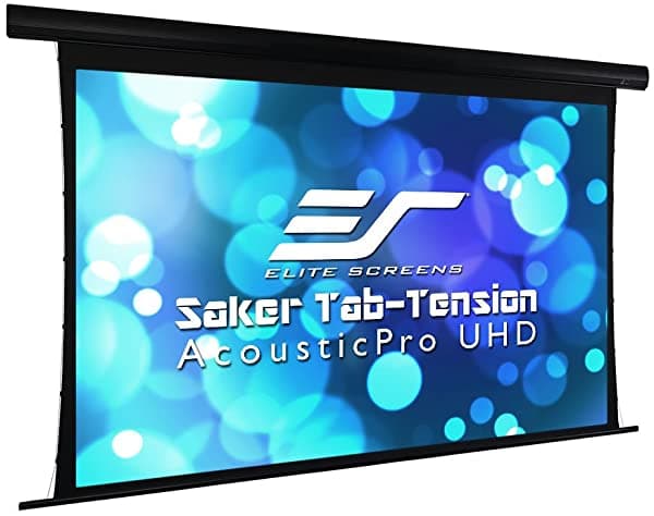 Elite Pantallas Saker Tab-Tension Acústicapro Uhd Series 100 Diagonal 16 9 4K 8K Ultra Hd Sound Eléctrico Transparente Catada De Tejido Perforado Per SKT100UH-E24-AUHD