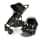 Uppababy Cruz V2 Cochecito - Jake (Cuero Negro/Carbono/Negro) + Mesa Silla De Coche Infantil - Jake (Negro) 0420-CRZ-NA-JKE/1017-MSA-US-JKE