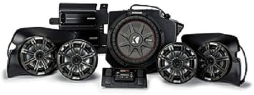 Ssv Works Rz4-2Krc 2019 & Up Polaris Rzr Turbo S Plug & Play 2 Kit De Altavoces Con Kicker De 6.5 Pulgadas Para Vehículos Con Mando De Conducción Solamente 1 Paquete